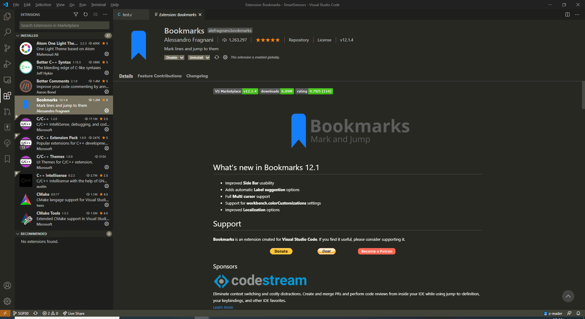 Bookmarks