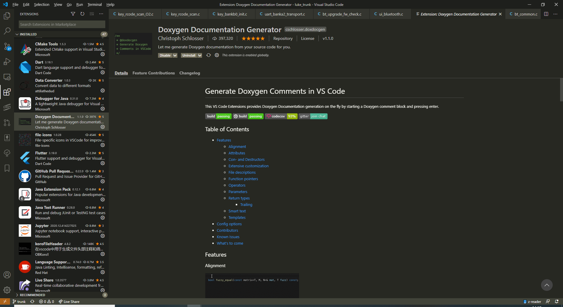 doxygen generator